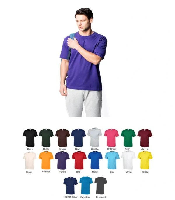 Uneek UC301 Classic Tee Shirt colours